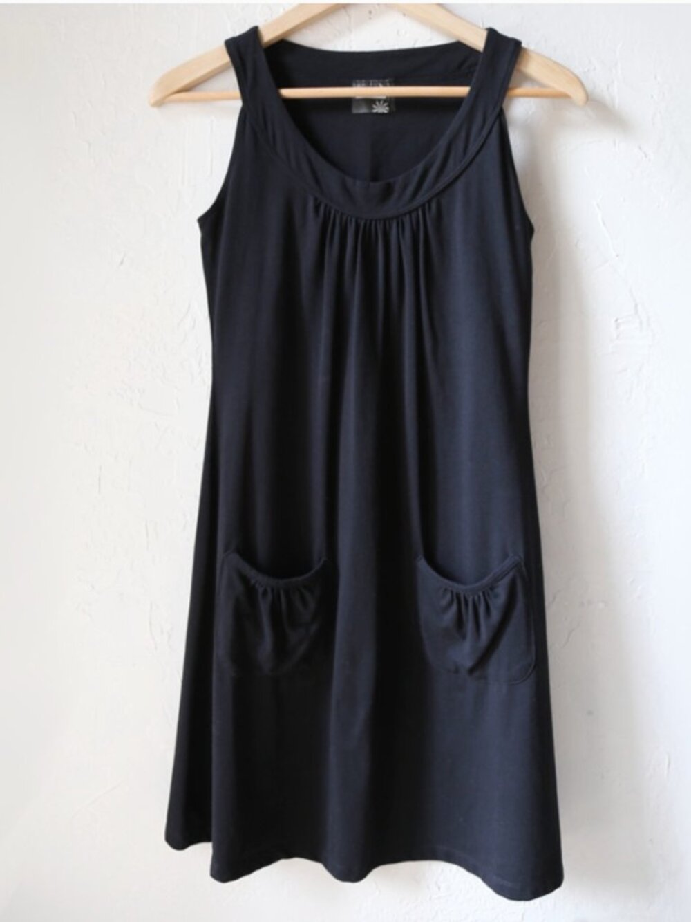 Athleta Black Organic Cotton Sleeveless Dress